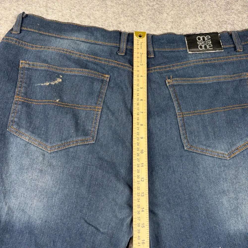 Y2K One Point One Denim Shorts‎ Mens 38 Blue Jean Jorts Streetwear Skater Casual
